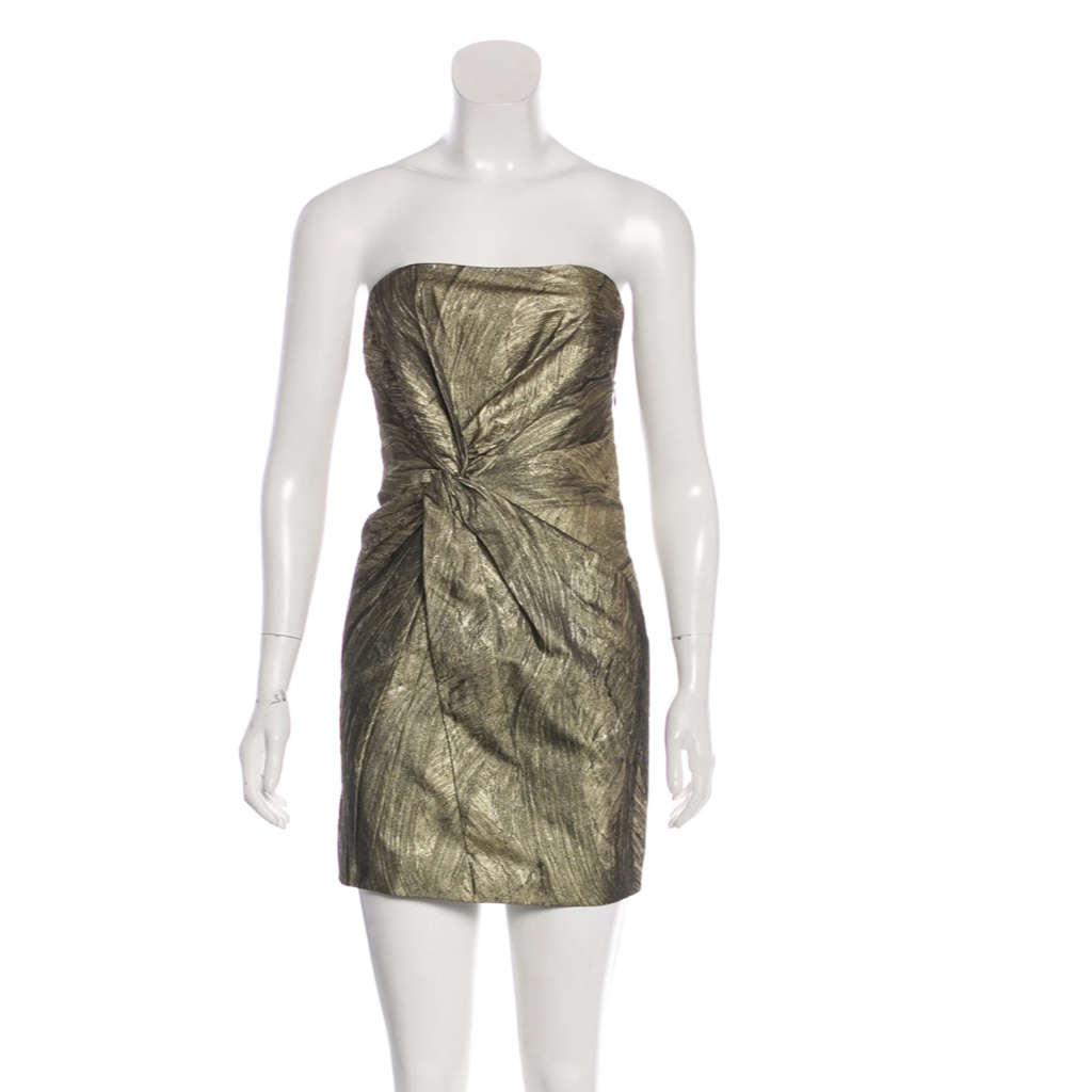 Haute Hippie Strapless Mini Dress